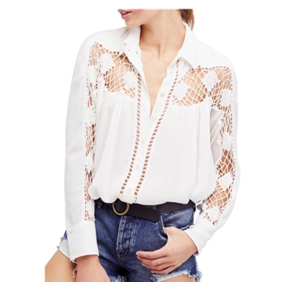 Free People Katie Bird Button Down - Picture 4 of 16